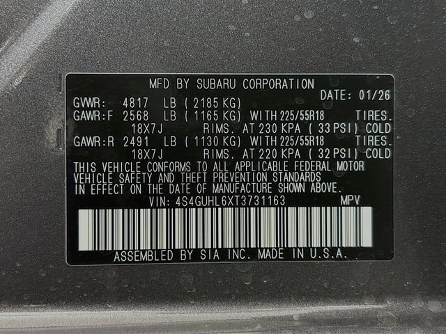 New 2026 Subaru Crosstrek 2.5i Limited w/ Crosstrek Mirror Package AWD/4WD image 30