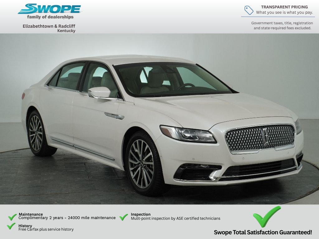 Used 2017 Lincoln Continental Select w/ Technology Package FWD image 1