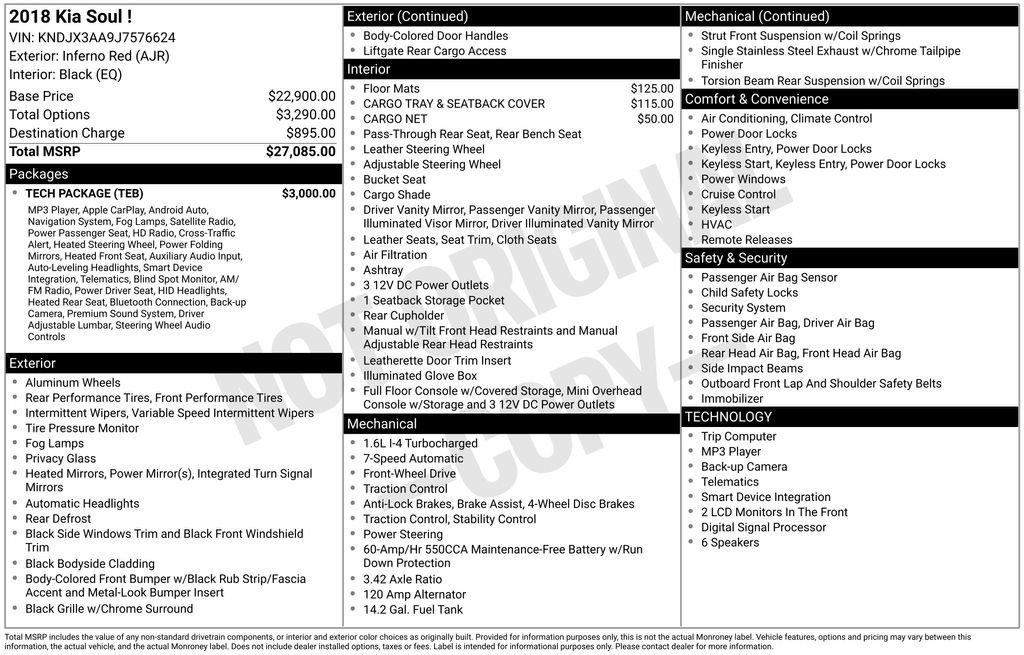 Used 2018 Kia Soul ! w/ Tech Package FWD image 17