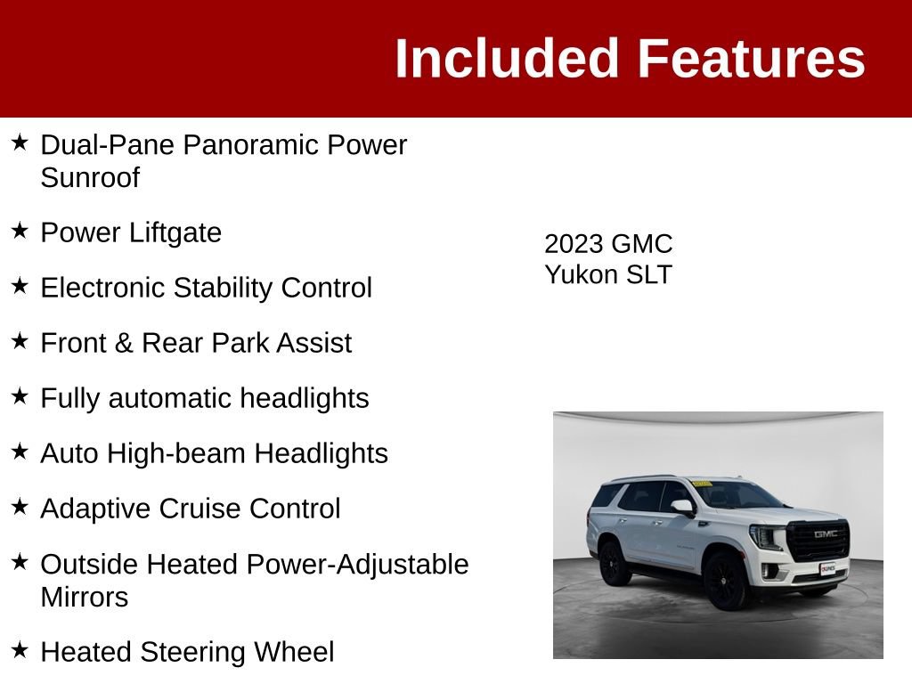 Used 2023 GMC Yukon SLT w/ SLT Luxury Package AWD/4WD image 4