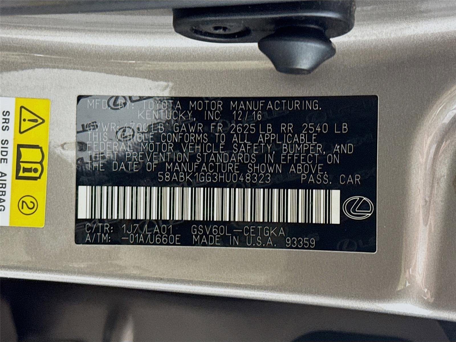 Used 2017 Lexus ES 350 w/ Navigation System Package FWD image 32