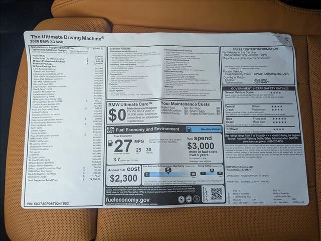 New 2026 BMW X3 M50 w/ Premium Package image 17