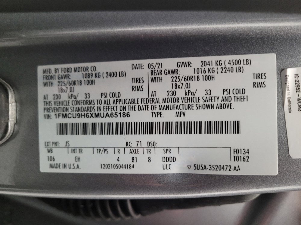 Used 2021 Ford Escape SEL AWD/4WD image 33