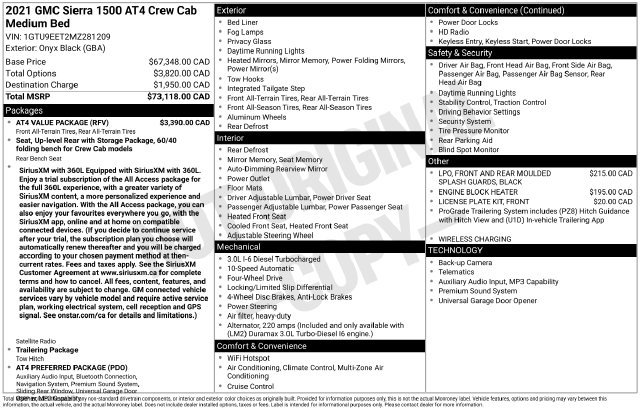 Used 2021 GMC Sierra 1500 AT4 w/ AT4 Value Package AWD/4WD image 52