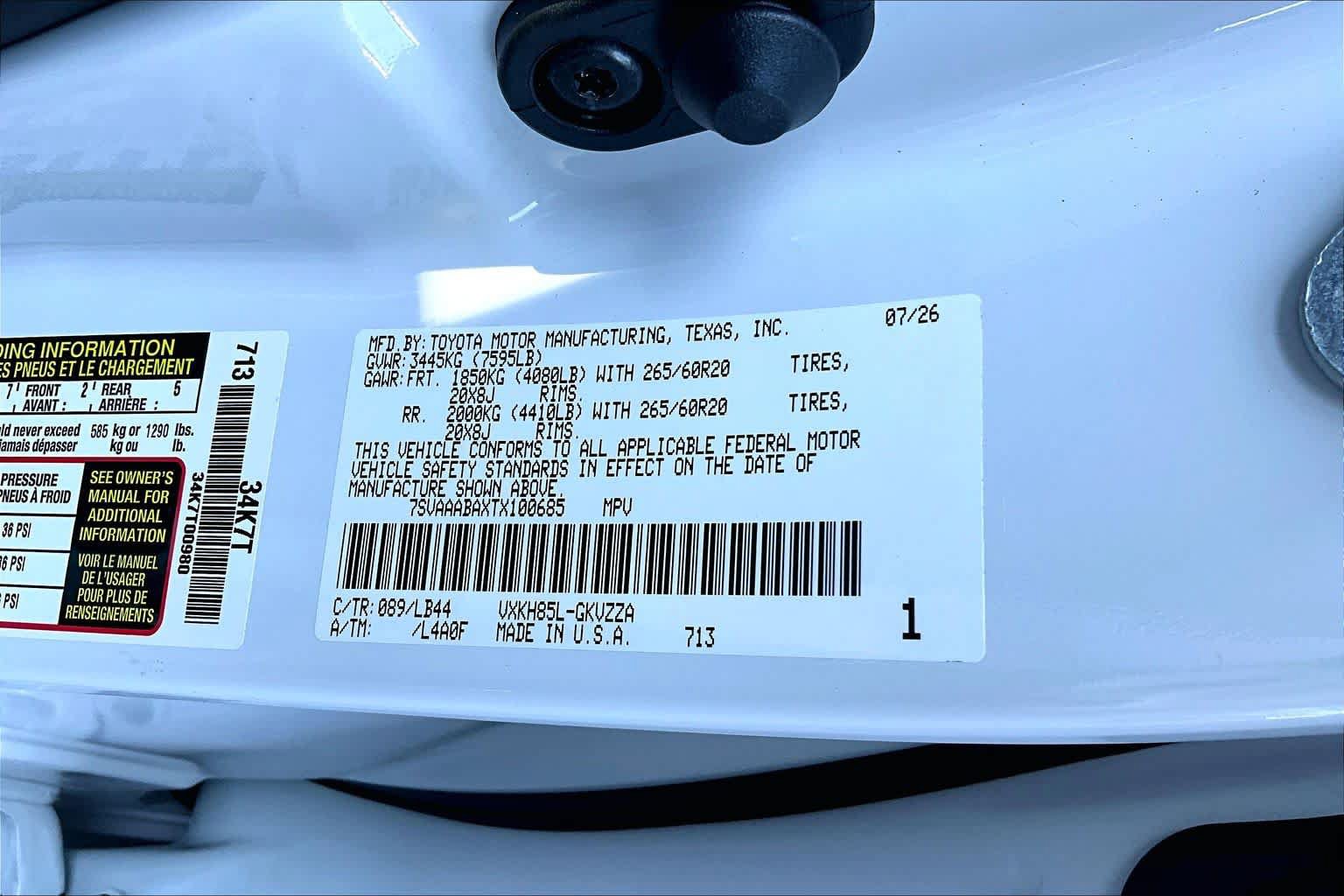 Certified 2026 Toyota Sequoia 1794 Edition AWD/4WD image 33