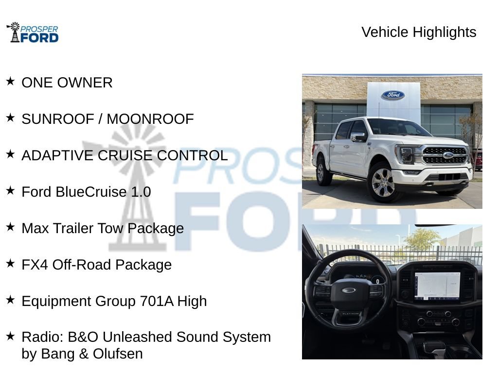 Used 2023 Ford F150 Platinum w/ Equipment Group 701A High AWD/4WD image 5