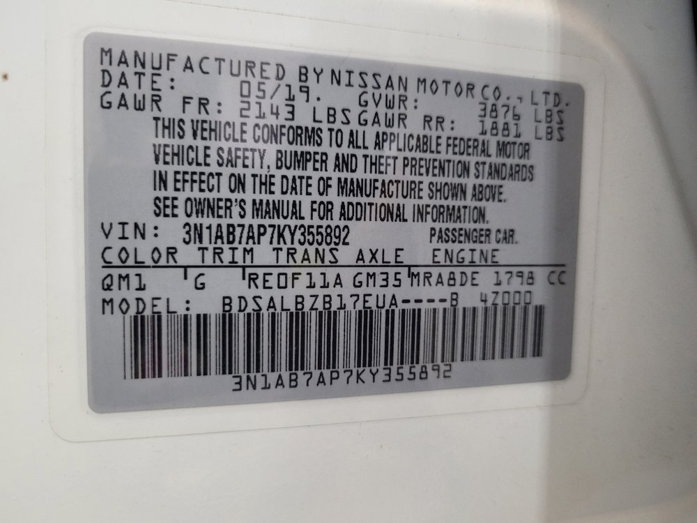 Used 2019 Nissan Sentra S image 33