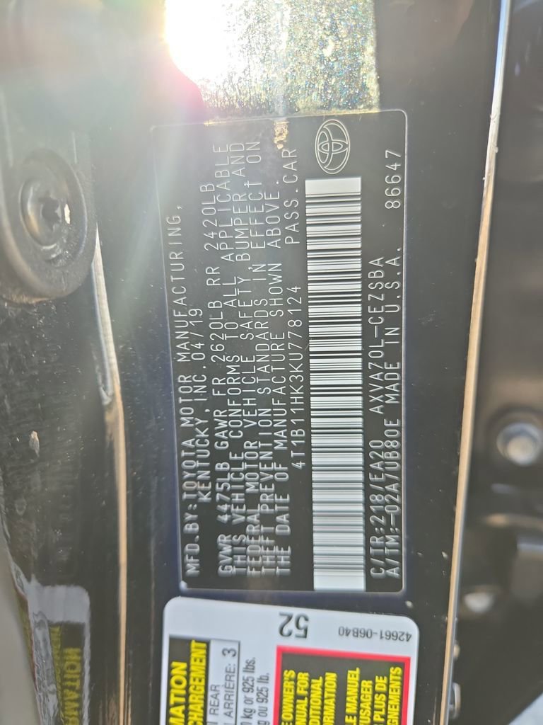 Used 2019 Toyota Camry SE w/ Audio Package image 34