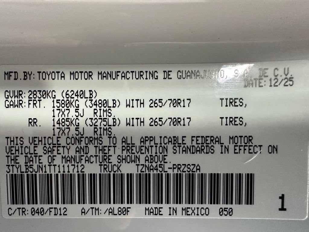 Used 2026 Toyota Tacoma TRD Off-Road AWD/4WD image 11
