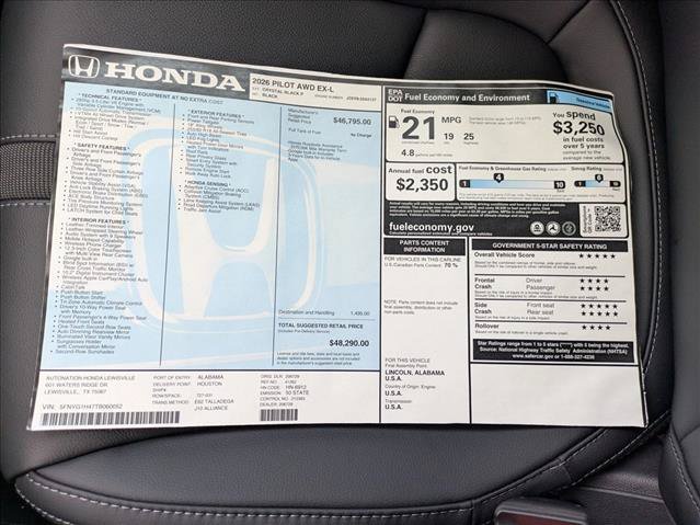 New 2026 Honda Pilot EX-L image 18