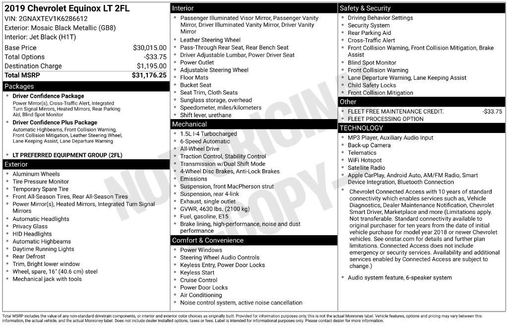 Used 2019 Chevrolet Equinox LT AWD/4WD image 3