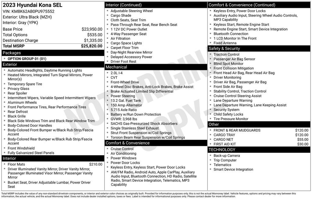 Certified 2023 Hyundai Kona SEL image 29