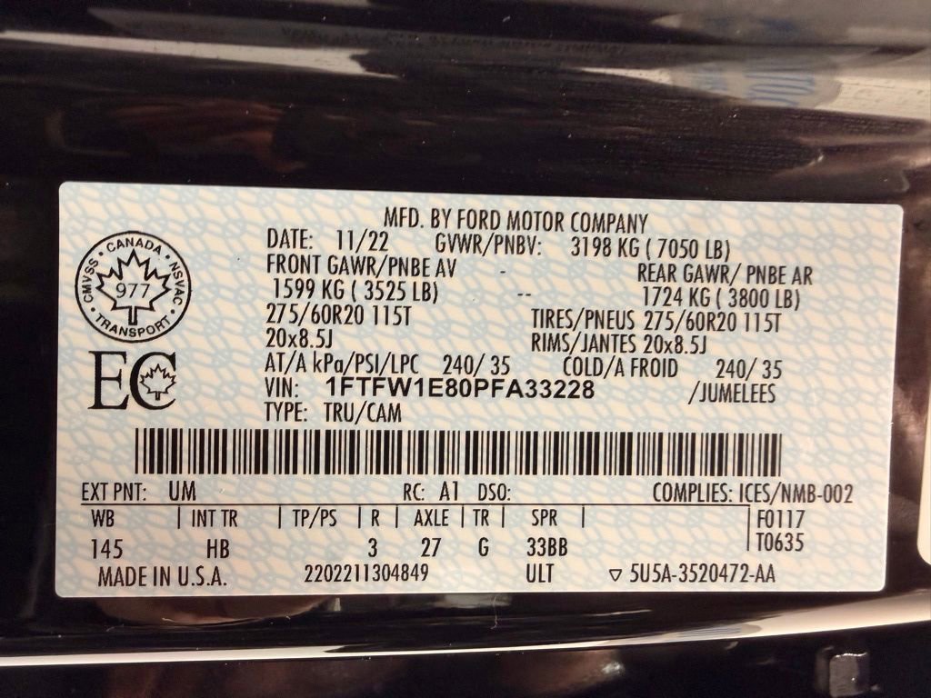 Used 2023 Ford F150 Lariat w/ Equipment Group 502A High AWD/4WD image 62