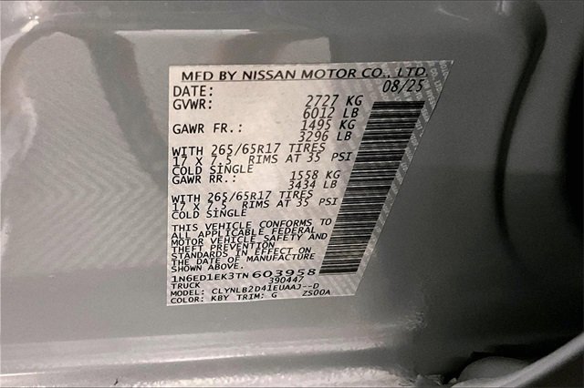 New 2026 Nissan Frontier SV image 39