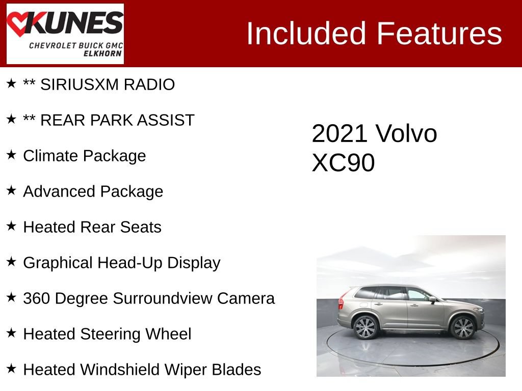 Used 2021 Volvo XC90 T6 Inscription AWD/4WD image 3