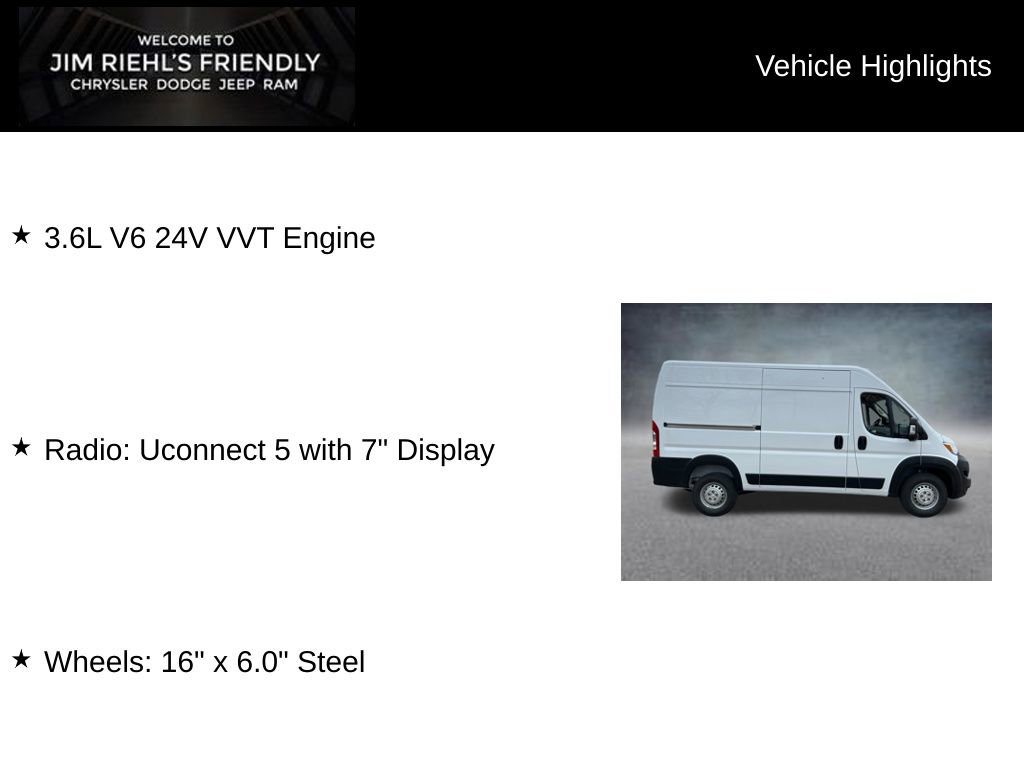 New 2026 RAM ProMaster 1500 w/ Convenience Group FWD image 3