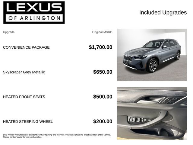 Used 2024 BMW X3 sDrive30i w/ Convenience Package image 4