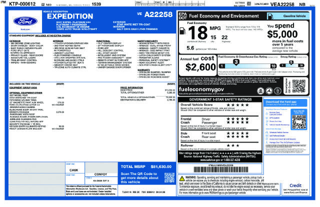 New 2027 Ford Expedition Platinum AWD/4WD image 28