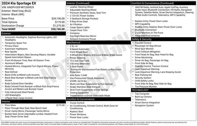 Used 2024 Kia Sportage EX image 43
