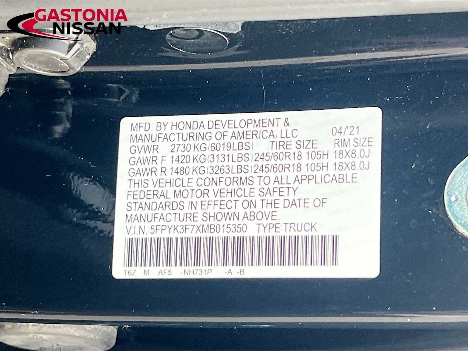 Used 2021 Honda Ridgeline RTL-E image 41