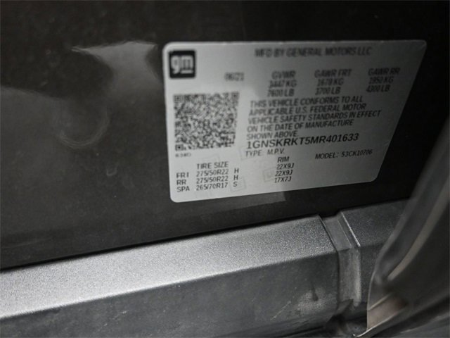 Used 2021 Chevrolet Tahoe RST w/ Rear Media and Nav Package image 15