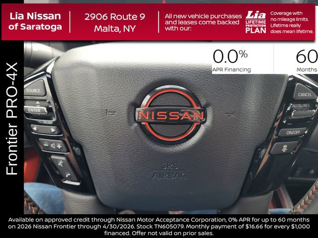 New 2026 Nissan Frontier PRO-4X w/ Pro-4x Convenience Package AWD/4WD image 17