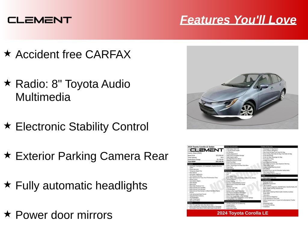 Used 2024 Toyota Corolla LE FWD image 10