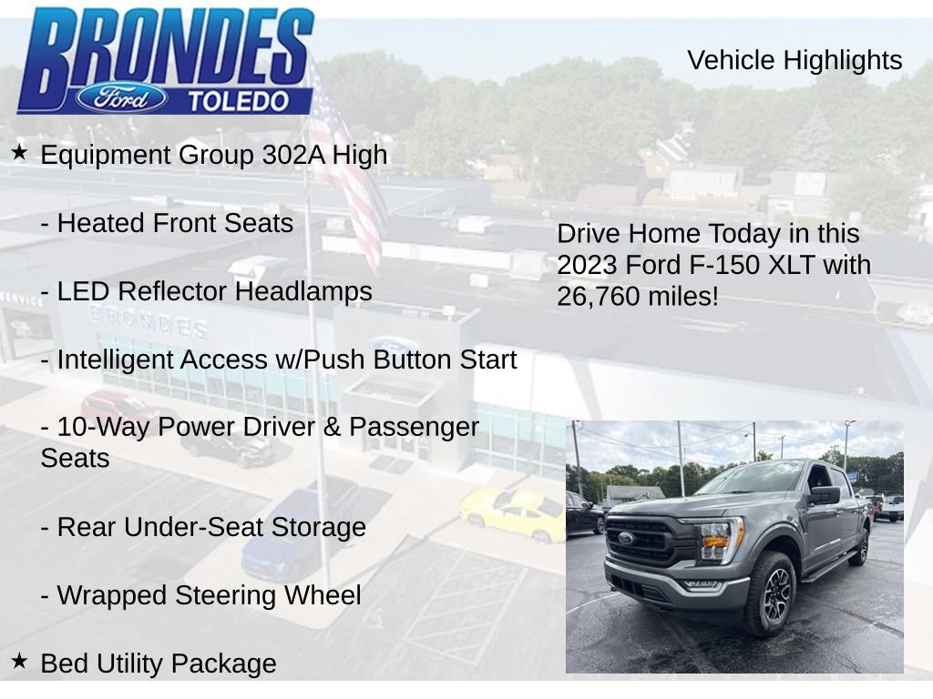 Used 2023 Ford F150 XLT w/ Equipment Group 302A High AWD/4WD image 17