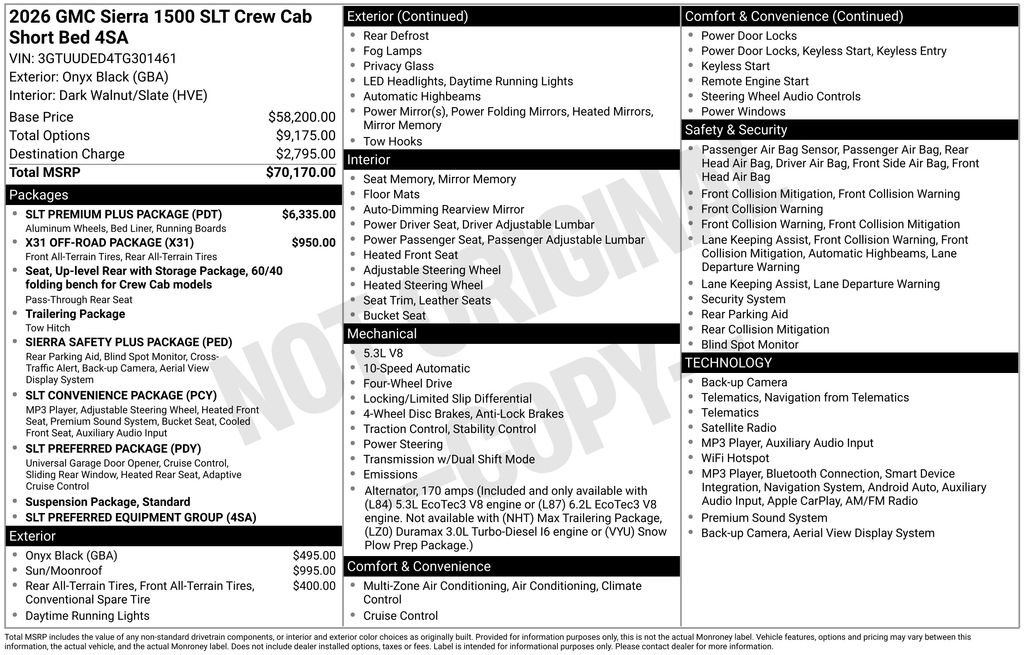 Used 2026 GMC Sierra 1500 SLT w/ SLT Premium Plus Package AWD/4WD image 22