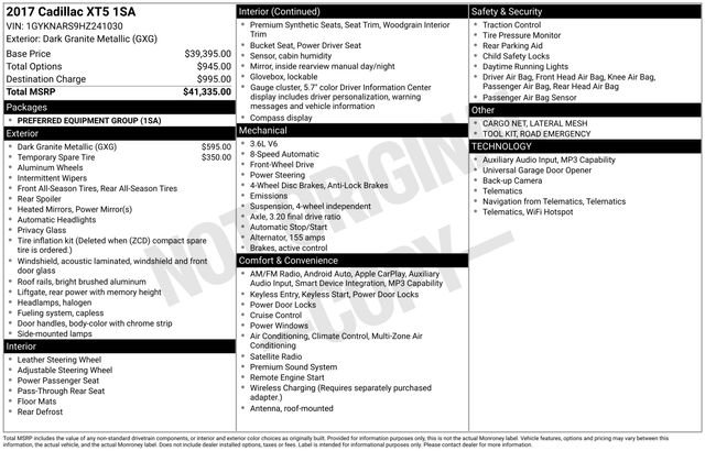 Used 2017 Cadillac XT5 Base image 4