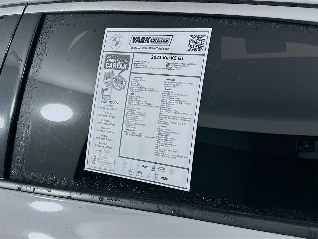 Used 2021 Kia K5 GT w/ GT1 Package image 12