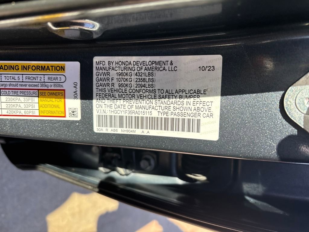 Certified 2024 Honda Accord EX image 29