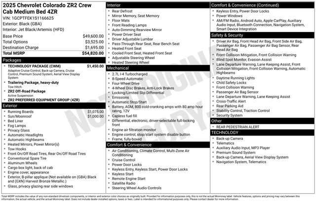 Used 2025 Chevrolet Colorado ZR2 w/ Technology Package image 19