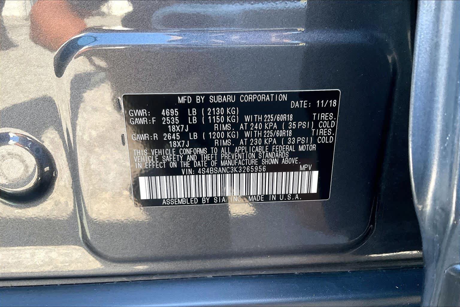 Used 2019 Subaru Outback 2.5i Limited AWD/4WD image 37