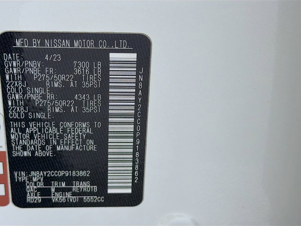 Used 2023 Nissan Armada Platinum w/ Cargo Package image 38