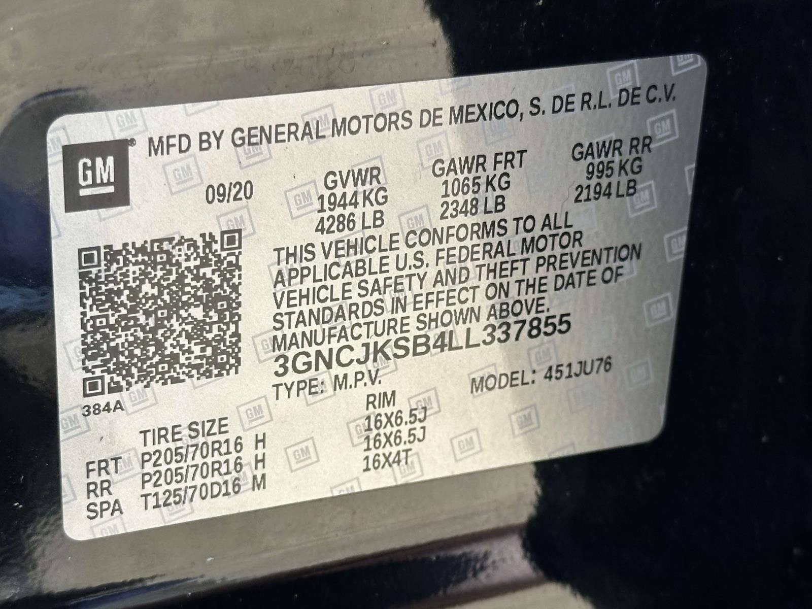 Used 2020 Chevrolet Trax LS w/ Tint and Cruise Package image 25