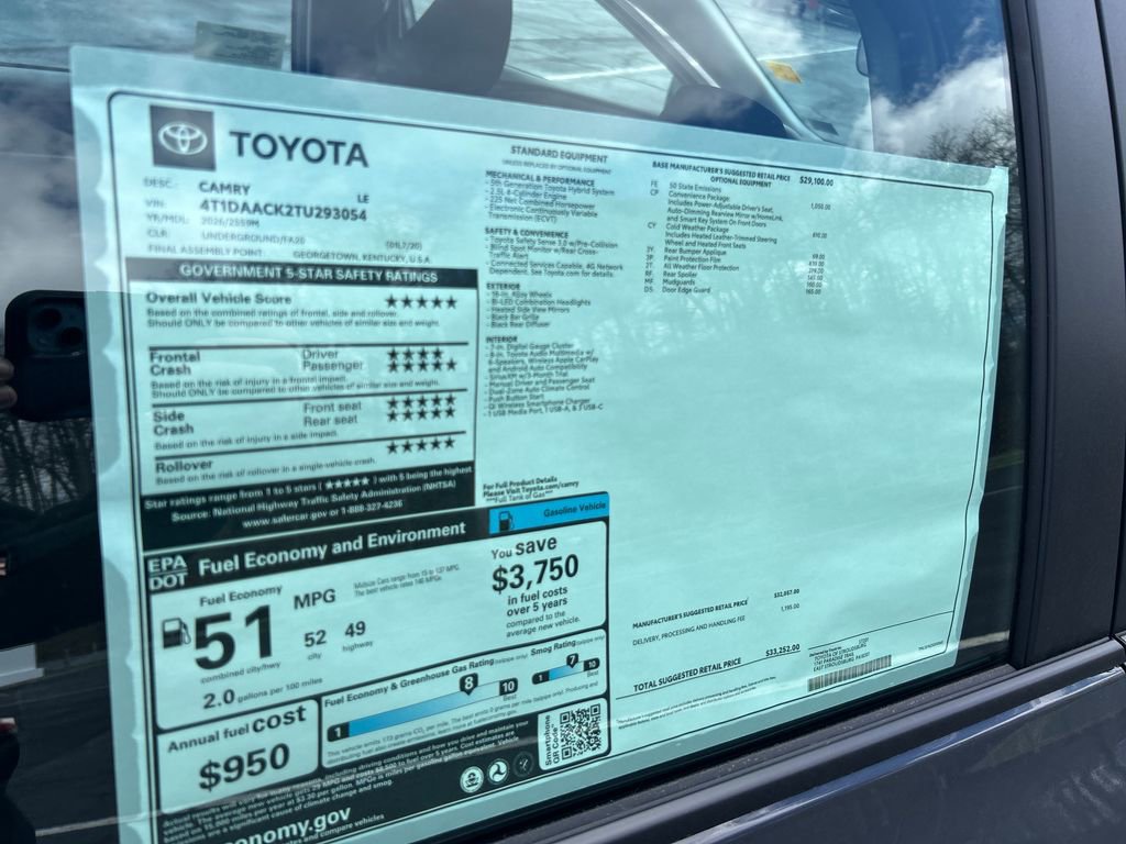 New 2026 Toyota Camry LE image 25