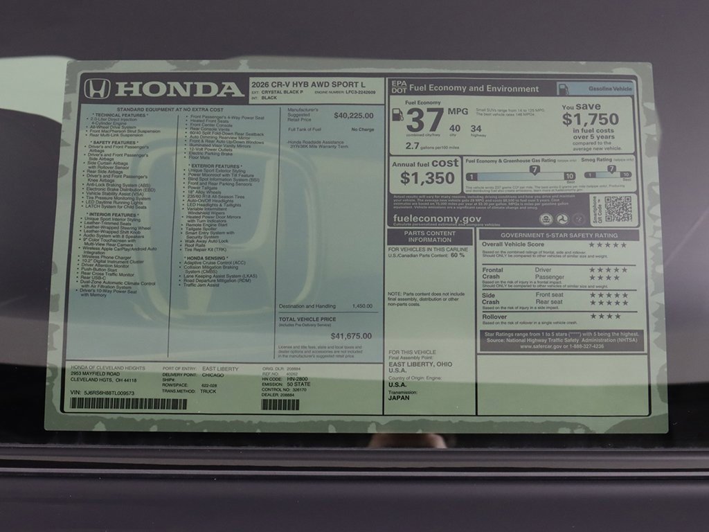 New 2026 Honda CR-V Sport-L image 24