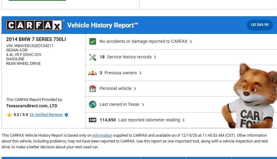 Used 2014 BMW 750Li image 10