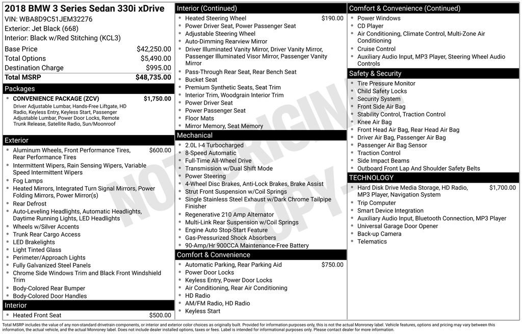 Used 2018 BMW 330i xDrive Sedan w/ Convenience Package image 33