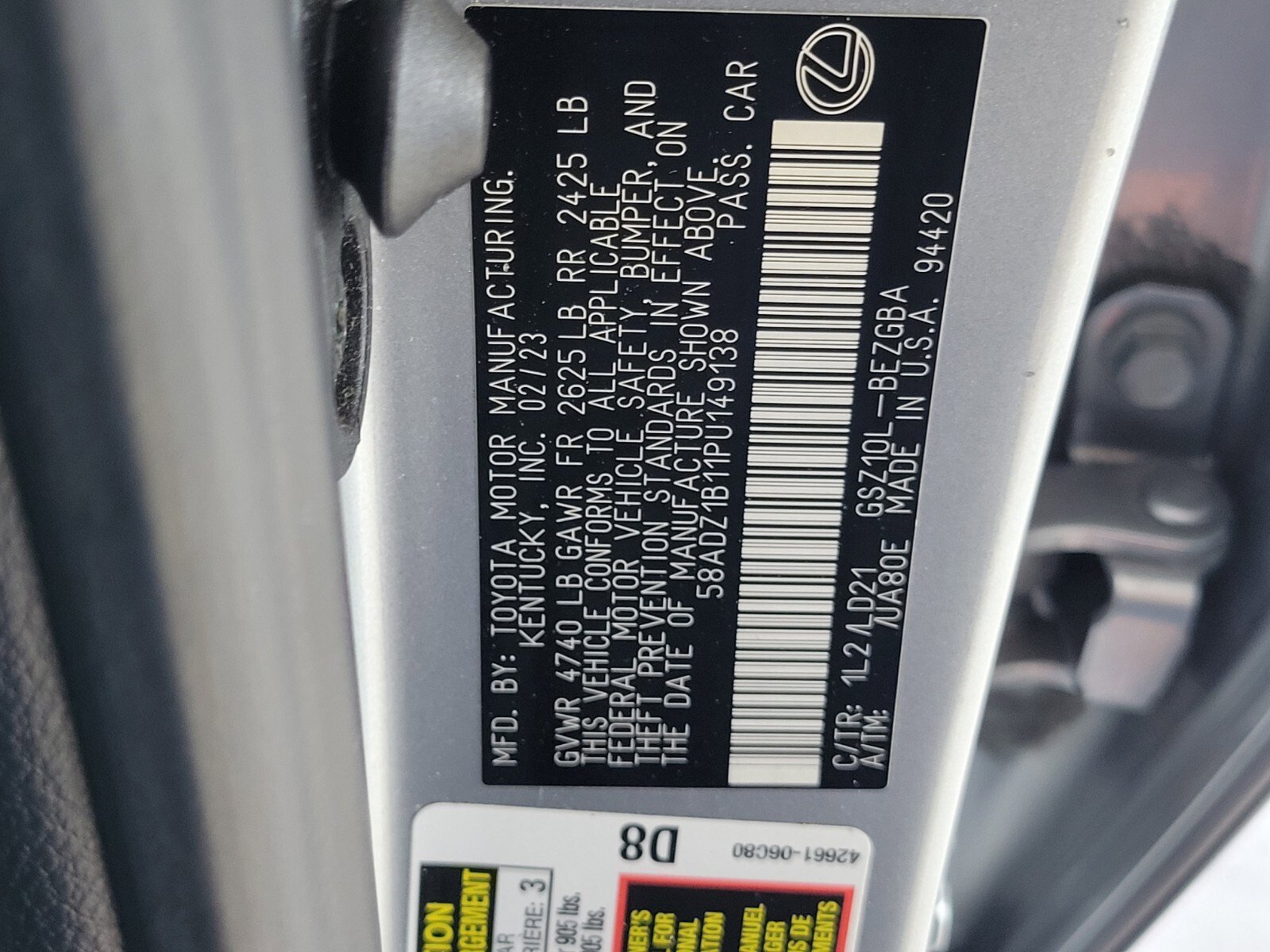 Used 2023 Lexus ES 350 w/ Premium Package FWD image 19