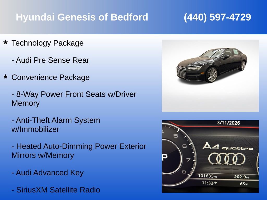 Used 2017 Audi A4 2.0T Premium Plus w/ Premium Plus Package image 14