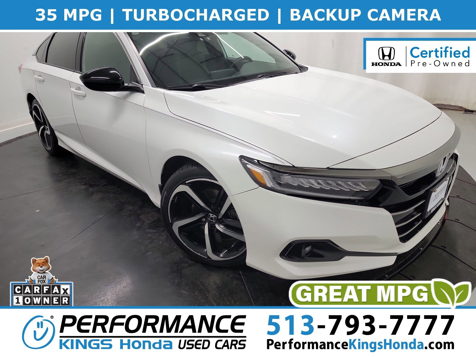 Certified 2022 Honda Accord Sport image 1