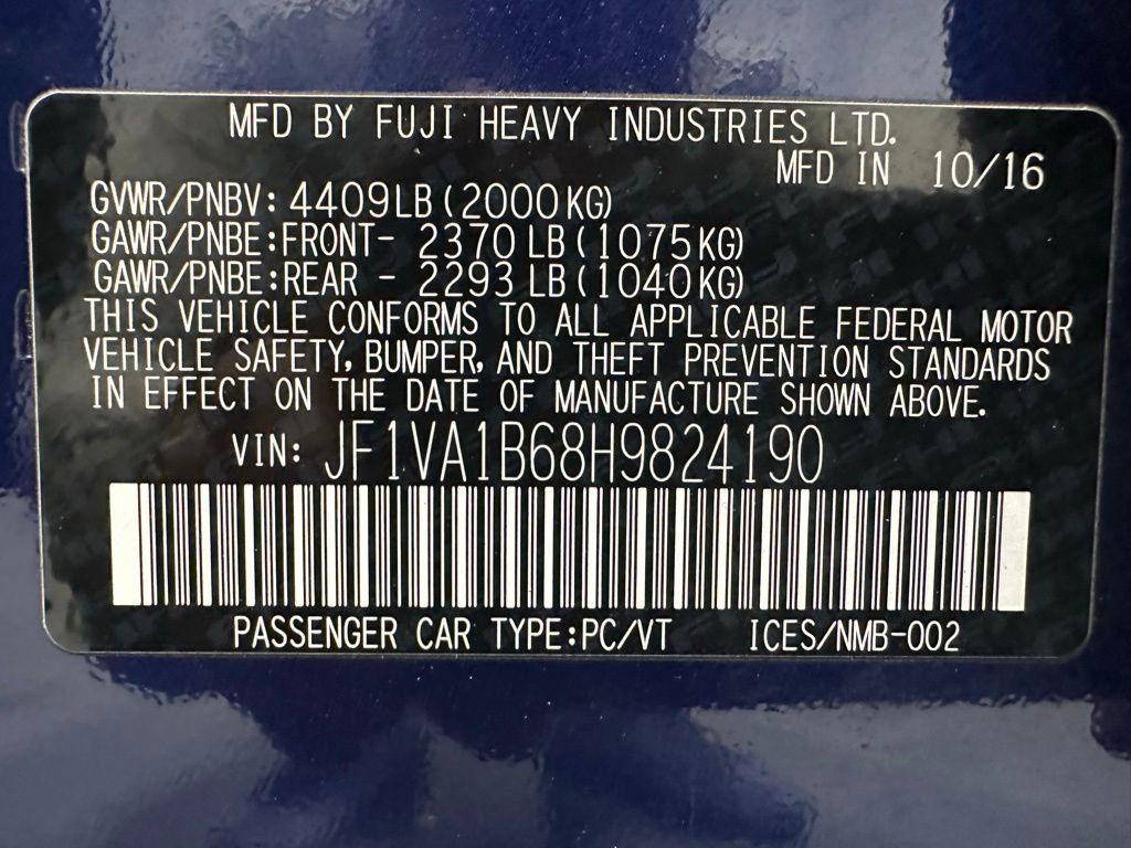 Used 2017 Subaru WRX image 11