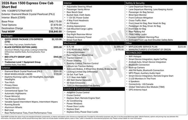 New 2026 RAM 1500 Express AWD/4WD image 4