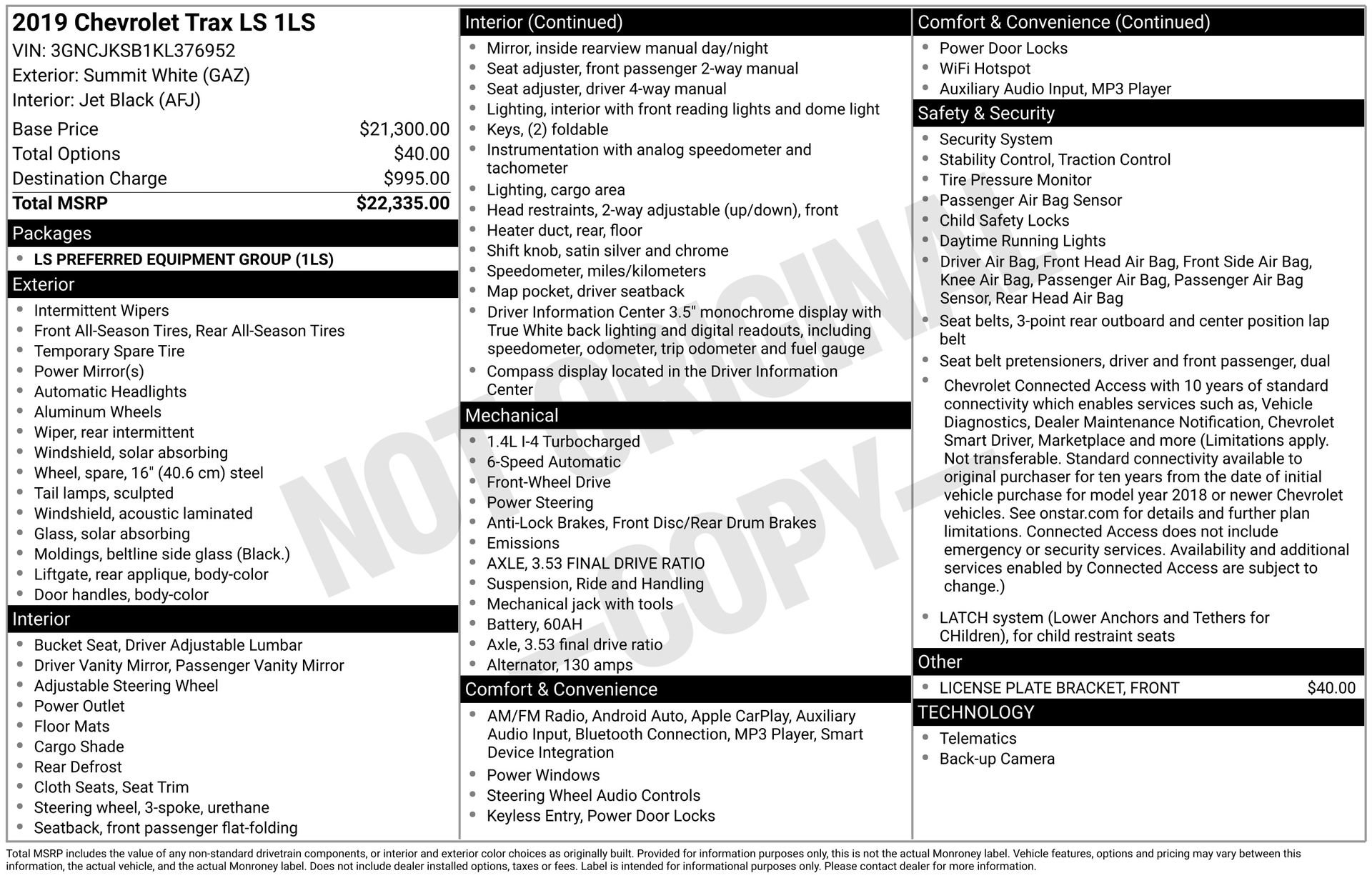 Used 2019 Chevrolet Trax LS image 4