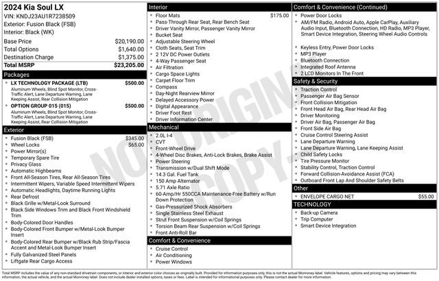 Used 2024 Kia Soul LX w/ Option Group 015 image 10