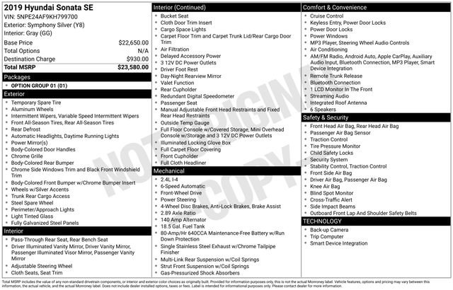 Used 2019 Hyundai Sonata SE image 6