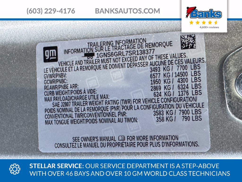 Certified 2025 Chevrolet Suburban High Country AWD/4WD image 9