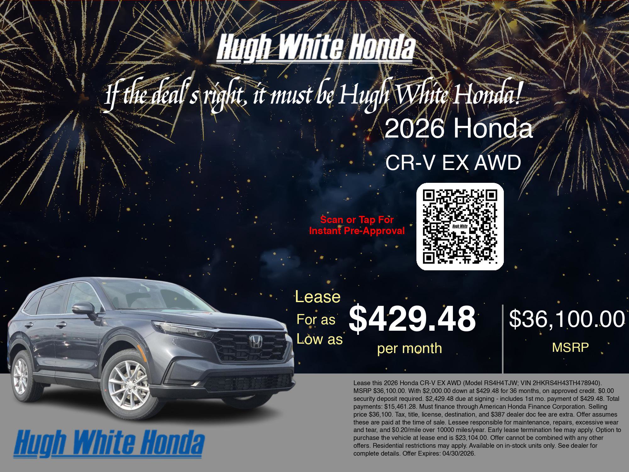 New 2026 Honda CR-V EX image 3